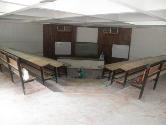 lecture hall at the University of Zambia (UNZA)
