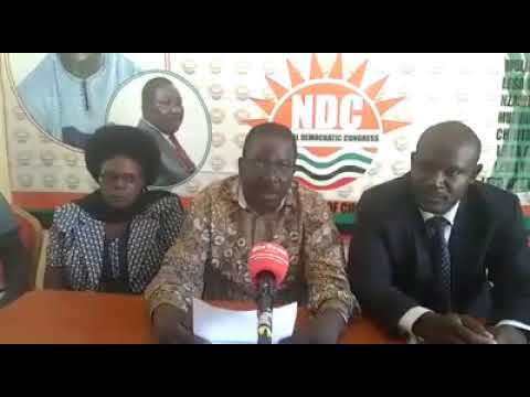 NDC TO SUPPORT UPND IN MWANSABOMBWE, LUKASHA POLLS