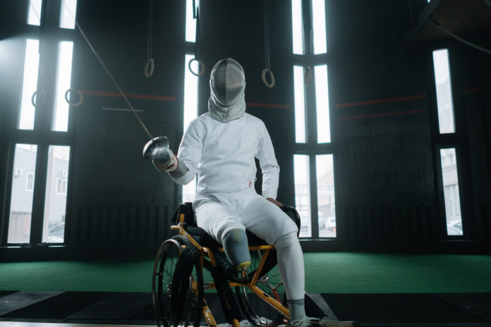 fencer in wheelchair